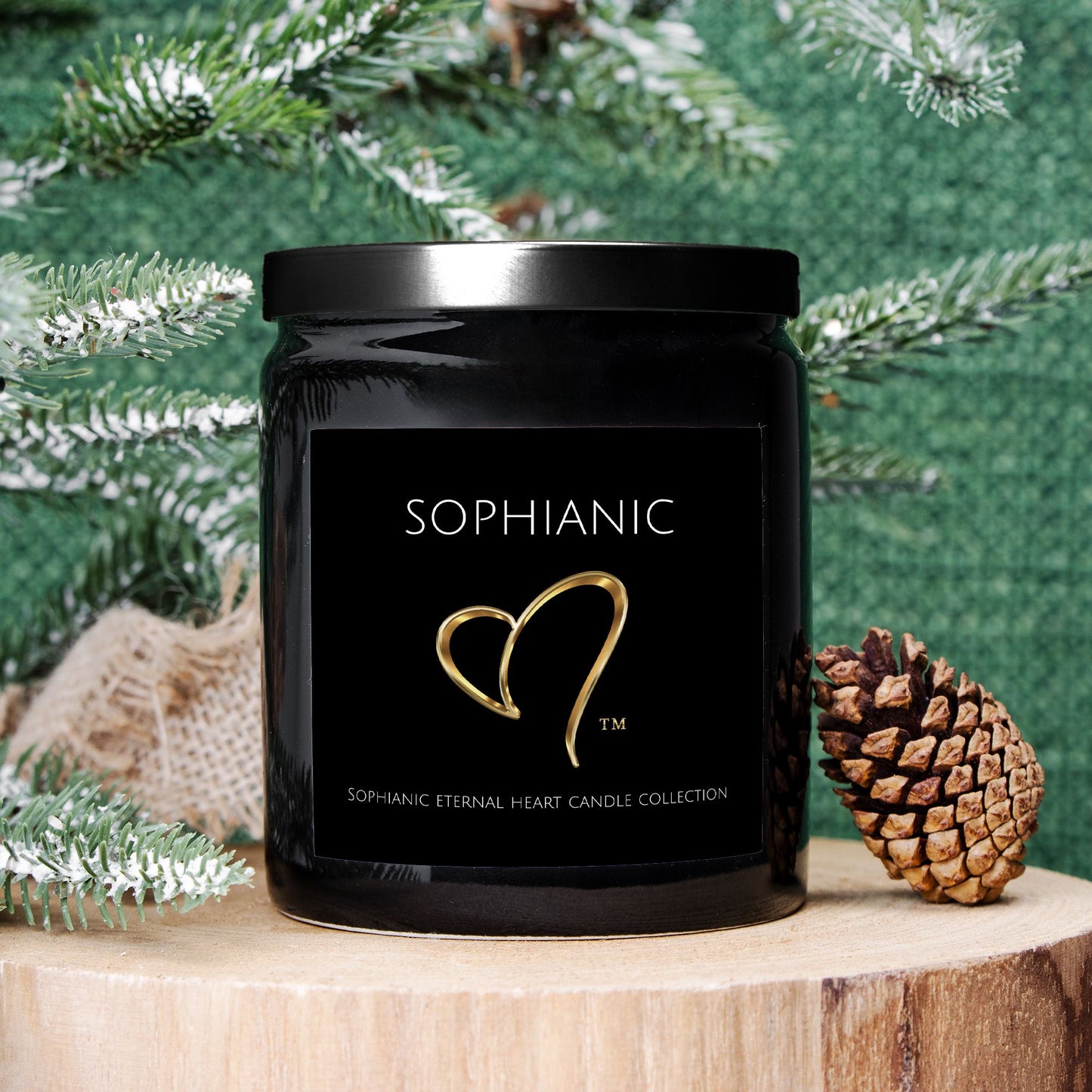 Sophianic Eternal Heart Candle Collection (Black Jar)