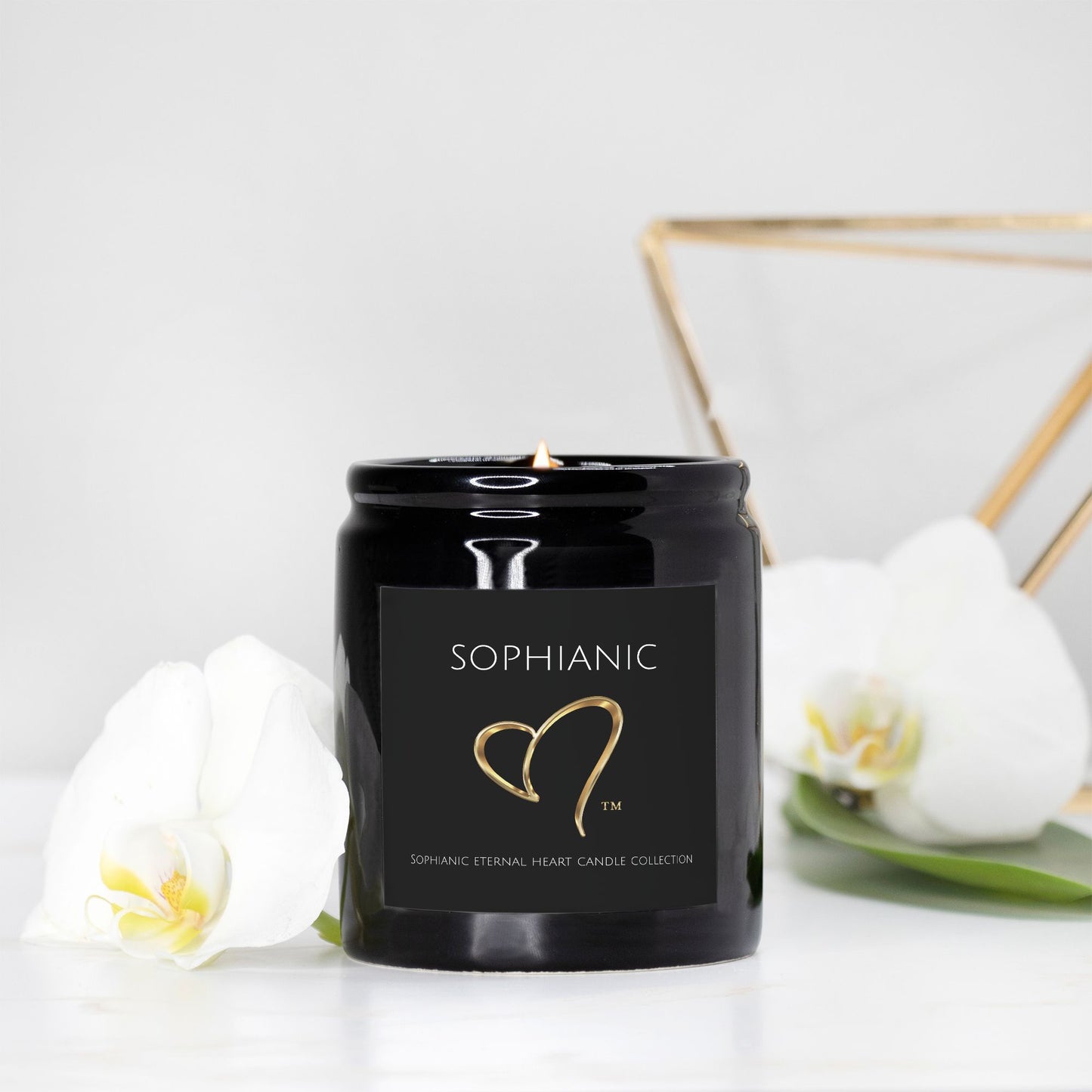 Sophianic Eternal Heart Candle Collection (Black Jar)